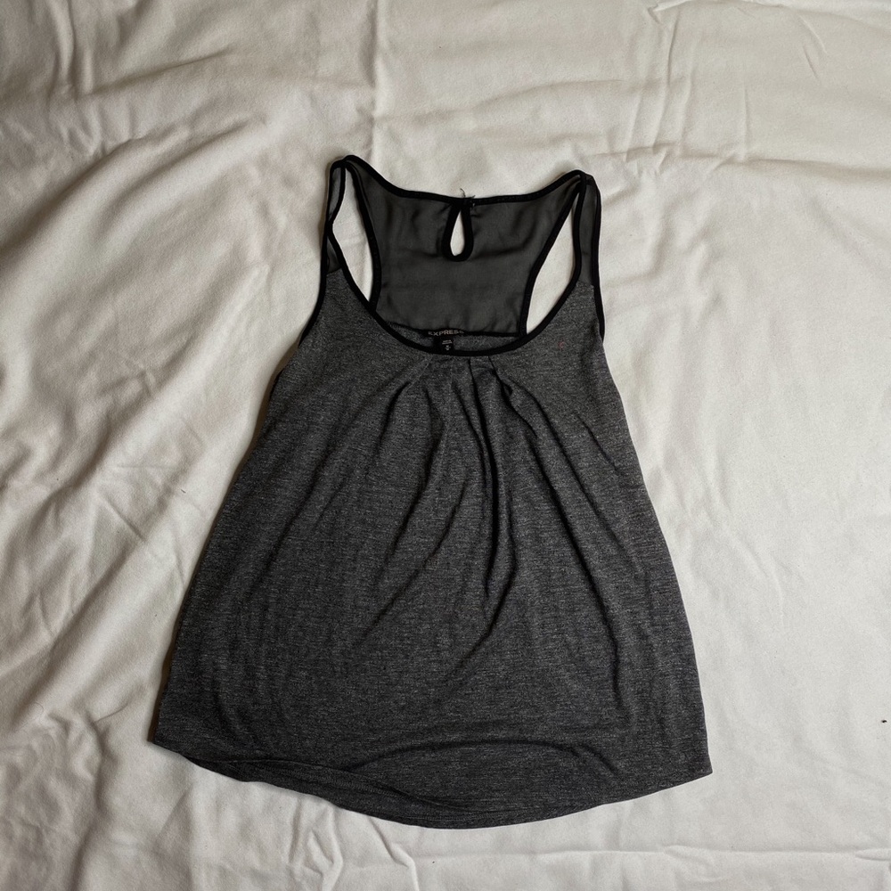 Express Simple Grey Blouse